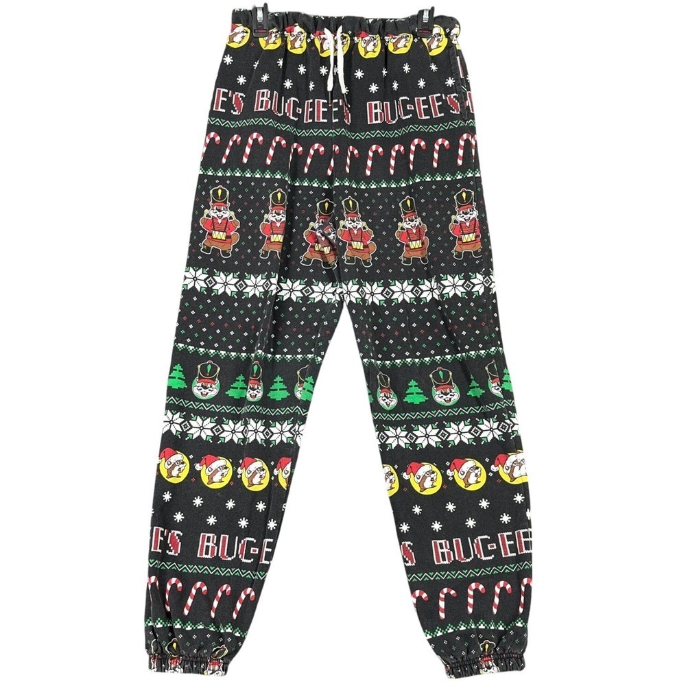 Buc-ees Sweatpants Christmas Holiday Nutcracker Size M‎ Travel Souvenir Vacation